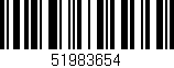 Código de barras (EAN, GTIN, SKU, ISBN): '51983654'