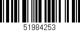 Código de barras (EAN, GTIN, SKU, ISBN): '51984253'