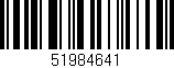 Código de barras (EAN, GTIN, SKU, ISBN): '51984641'