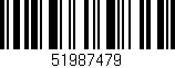 Código de barras (EAN, GTIN, SKU, ISBN): '51987479'