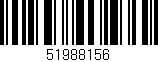 Código de barras (EAN, GTIN, SKU, ISBN): '51988156'