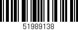 Código de barras (EAN, GTIN, SKU, ISBN): '51989138'