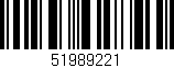 Código de barras (EAN, GTIN, SKU, ISBN): '51989221'