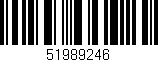 Código de barras (EAN, GTIN, SKU, ISBN): '51989246'