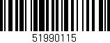 Código de barras (EAN, GTIN, SKU, ISBN): '51990115'