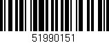 Código de barras (EAN, GTIN, SKU, ISBN): '51990151'