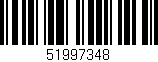 Código de barras (EAN, GTIN, SKU, ISBN): '51997348'
