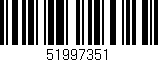 Código de barras (EAN, GTIN, SKU, ISBN): '51997351'
