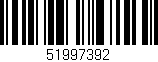 Código de barras (EAN, GTIN, SKU, ISBN): '51997392'