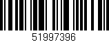 Código de barras (EAN, GTIN, SKU, ISBN): '51997396'