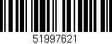 Código de barras (EAN, GTIN, SKU, ISBN): '51997621'
