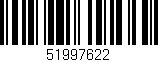 Código de barras (EAN, GTIN, SKU, ISBN): '51997622'