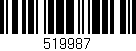 Código de barras (EAN, GTIN, SKU, ISBN): '519987'