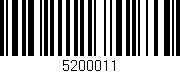 Código de barras (EAN, GTIN, SKU, ISBN): '5200011'