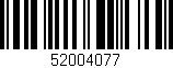 Código de barras (EAN, GTIN, SKU, ISBN): '52004077'