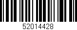 Código de barras (EAN, GTIN, SKU, ISBN): '52014428'