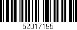 Código de barras (EAN, GTIN, SKU, ISBN): '52017195'