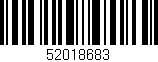 Código de barras (EAN, GTIN, SKU, ISBN): '52018683'