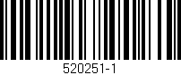 Código de barras (EAN, GTIN, SKU, ISBN): '520251-1'