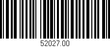 Código de barras (EAN, GTIN, SKU, ISBN): '52027.00'