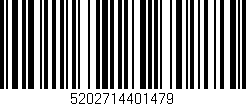 Código de barras (EAN, GTIN, SKU, ISBN): '5202714401479'