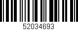 Código de barras (EAN, GTIN, SKU, ISBN): '52034693'