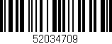 Código de barras (EAN, GTIN, SKU, ISBN): '52034709'