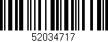 Código de barras (EAN, GTIN, SKU, ISBN): '52034717'