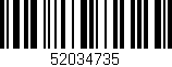 Código de barras (EAN, GTIN, SKU, ISBN): '52034735'