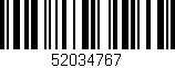 Código de barras (EAN, GTIN, SKU, ISBN): '52034767'