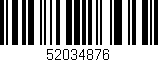 Código de barras (EAN, GTIN, SKU, ISBN): '52034876'