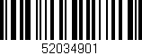 Código de barras (EAN, GTIN, SKU, ISBN): '52034901'