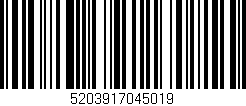 Código de barras (EAN, GTIN, SKU, ISBN): '5203917045019'