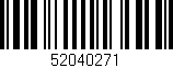 Código de barras (EAN, GTIN, SKU, ISBN): '52040271'