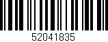 Código de barras (EAN, GTIN, SKU, ISBN): '52041835'