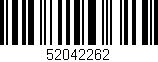 Código de barras (EAN, GTIN, SKU, ISBN): '52042262'