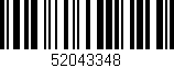Código de barras (EAN, GTIN, SKU, ISBN): '52043348'