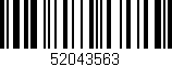 Código de barras (EAN, GTIN, SKU, ISBN): '52043563'