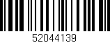 Código de barras (EAN, GTIN, SKU, ISBN): '52044139'