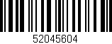 Código de barras (EAN, GTIN, SKU, ISBN): '52045604'