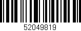 Código de barras (EAN, GTIN, SKU, ISBN): '52049819'