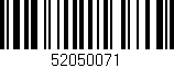 Código de barras (EAN, GTIN, SKU, ISBN): '52050071'