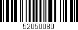 Código de barras (EAN, GTIN, SKU, ISBN): '52050080'