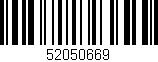 Código de barras (EAN, GTIN, SKU, ISBN): '52050669'