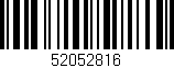 Código de barras (EAN, GTIN, SKU, ISBN): '52052816'