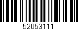 Código de barras (EAN, GTIN, SKU, ISBN): '52053111'
