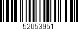 Código de barras (EAN, GTIN, SKU, ISBN): '52053951'