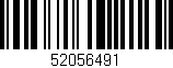 Código de barras (EAN, GTIN, SKU, ISBN): '52056491'