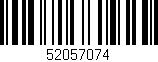 Código de barras (EAN, GTIN, SKU, ISBN): '52057074'