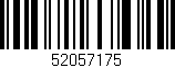 Código de barras (EAN, GTIN, SKU, ISBN): '52057175'